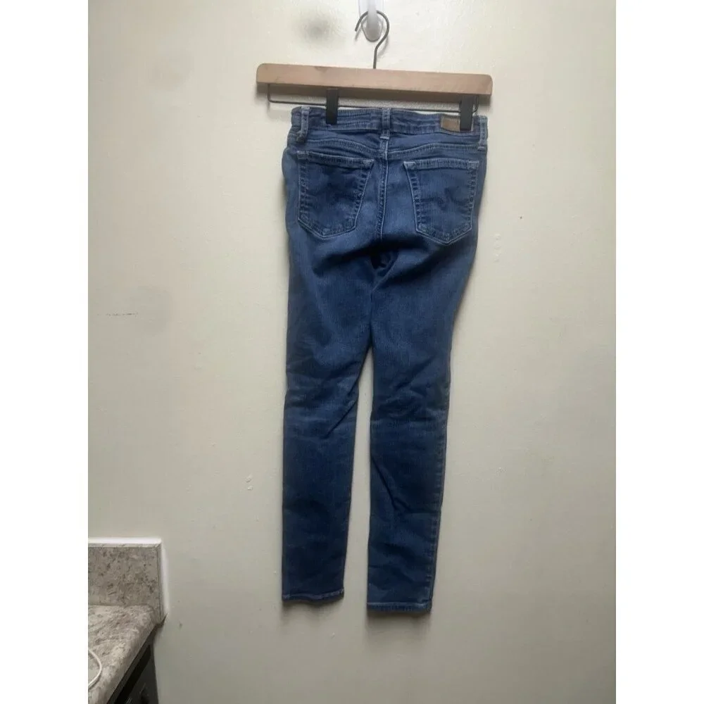 Adriano Goldschmied Jeans Girls Size 14 The Twiggy Ankle Distressed Med Wash AG